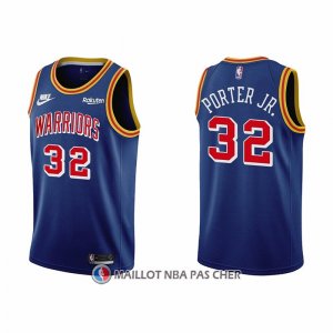 Maillot Golden State Warriors Otto Porter JR. NO 32 75th Anniversary Bleu