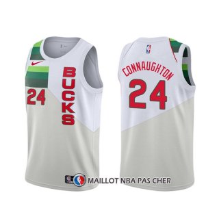 Maillot Milwaukee Bucks Pat Connaughton Earned Blanc