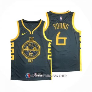Maillot Golden State Warriors Nick Young NO 6 Ville 2018-19 Bleu