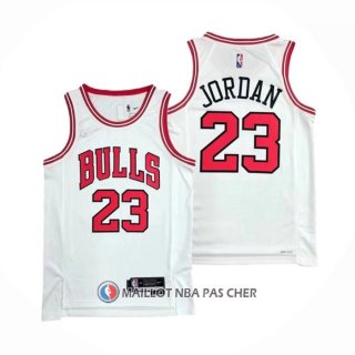 Maillot Chicago Bulls Michael Jordan NO 23 Association 2021 Blanc