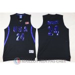 Maillot NBA Twelve USA Dream Team Bryant 24# Noir