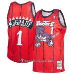 Maillot Tornto Raptors Tracy McGrady NO 1 Mitchell & Ness 1998-99 Rouge
