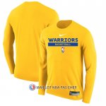 Maillot Manches Longues Golden State Warriors Practice Performance 2022-23 Jaune