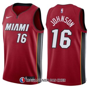 Maillot Miami Heat James Johnson Statement 16 2017-18 Rouge