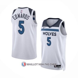 Maillot Minnesota Timberwolves Anthony Edwards NO 5 Association 2022-23 Blanc