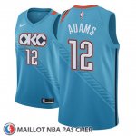 Maillot Oklahoma City Thunder Steven Adams No 12 Ciudad 2018-19 Bleu
