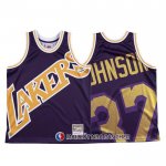 Maillot Los Angeles Lakers Johnson Mitchell & Ness Big Face Volet