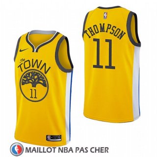 Maillot Golden State Warriors Klay Thompson Earned 2018-19 Jaune
