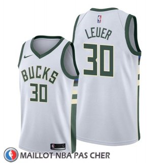 Maillot Milwaukee Bucks Jon Leuer Association Blanc