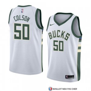 Maillot Milwaukee Bucks Bonzie Colson Association 2018 Blanc