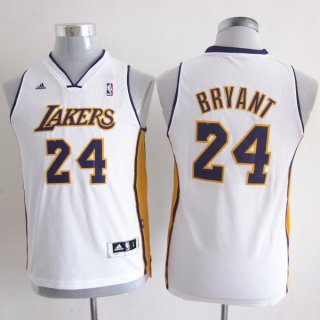 Maillot Enfant de Blanc Bryant Los Angeles Lakers Revolution 30