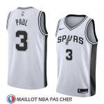 Maillot San Antonio Spurs Brandon Paul No 3 Association 2018 Blanc