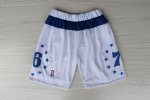 Short Blanc y Bleu Philadelphia 76ers NBA Short Blanc y Bleu Philadelphia 76ers NBA