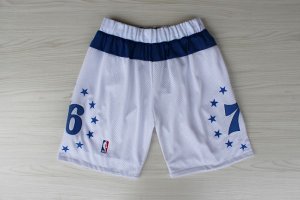 Short Blanc y Bleu Philadelphia 76ers NBA