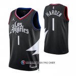 Maillot Los Angeles Clippers James Harden NO 1 Statement Noir