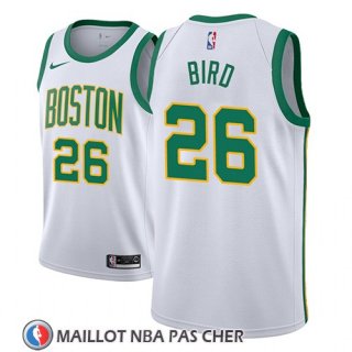 Maillot Boston Celtics Jabari Bird No 26 Ciudad 2018-19 Blanc