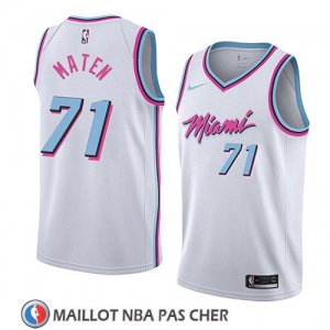 Maillot Miami Heat Yante Maten Ciudad 2018 Blanc