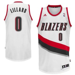 Maillot Blanc Lillard Portland Trail Blazers Revolution 30