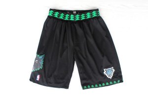 Short retro de Noir Minnesota Timberwolves NBA