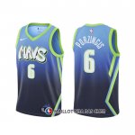 Maillot Dallas Mavericks Kristaps Porzingis Ville 2019-20 Bleu