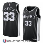 Maillot San Antonio Spurs Matt Costello No 33 Icon 2018 Noir