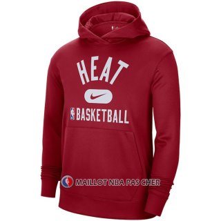 Veste a Capuche Miami Heat Performance Practice 2021-22 Rouge