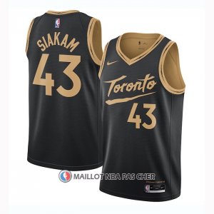 Maillot Tornto Raptors Pascal Siakam Ville 2020-21 Noir