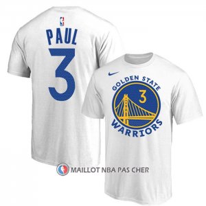 Maillot Manche Courte Golden State Warriors Chris Paul Association 2022-23 Blanc