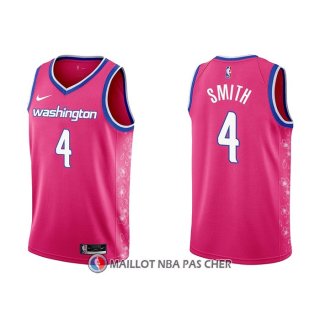 Maillot Washington Wizards Ish Smith NO 4 Ville 2022-23 Rosa