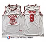 Maillot Pelicula Hillman College Wayne 9 Blanc