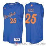 Maillot Rose New York Knicks Noel #25 Bleu