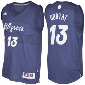Maillot Navidad 2016 Marcin Gortat Wizards 13 Bleu