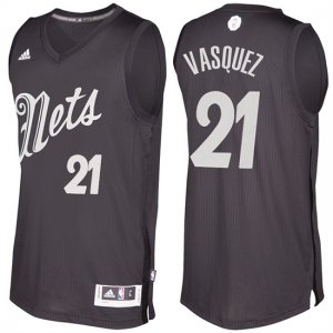 Maillot Navidad 2016 Greivis Vasquez Nets 21 Noir