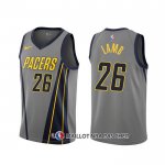Maillot Indiana Pacers Jeremy Lamb Ville 2019-20 Gris