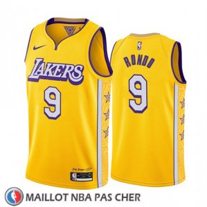 Maillot Los Angeles Lakers Rajon Rondo Ville Edition Jaune