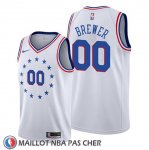 Maillot Philadelphia 76ers Earned 2018-19 Blanc