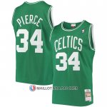 Maillot Boston Celtics Paul Pierce NO 34 Hardwood Classics Throwback Vert