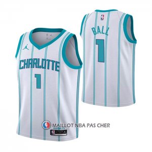 Maillot Enfant Charlotte Hornets Lamelo Ball NO 1 Association 2022-23 Blanc