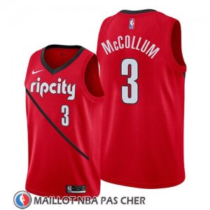 Maillot Portland Trail Blazers C.j. Mccollum Earned 2019 Rouge
