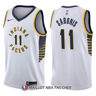 Maillot Indiana Pacers Domantas Sabonis Association 11 2017-18 Blanc