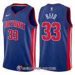 Maillot Detroit Pistons Willie Reed Icon 33 2017-18 Bleu