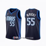 Maillot Dallas Mavericks Delon Wright Earned 2020-21 Bleu