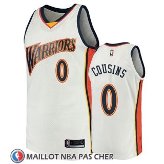 Maillot Golden State Warriors Demarcus Cousins 2009-10 Hardwood Classics Blanc