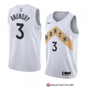 Maillot Tornto Raptors Og Anunoby Ville 2018 Blanc