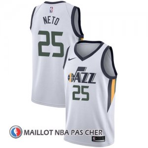 Maillot Utah Jazz Raul Neto 25 Association 2017-18 Blanc