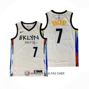 Maillot Brooklyn Nets Kevin Durant Ville 2020-21 Blanc