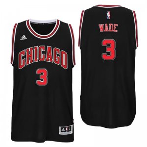Maillot Bulls Wade 3 Noir