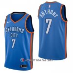 Maillot Oklahoma City Thunder Carmelo Anthony NO 7 Icon Bleu