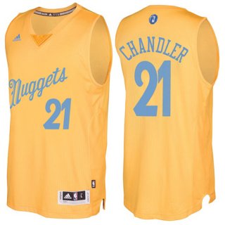 Maillot Navidad 2016 Nuggets Wilson Chandler 21 Blond
