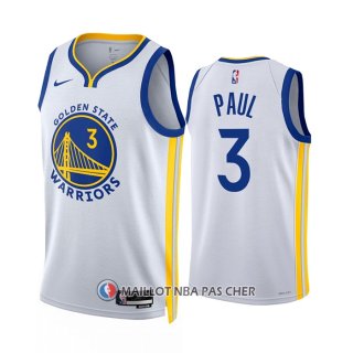 Maillot Golden State Warriors Jordan Poole NO 3 Association 2022-23 Blanc